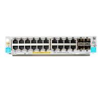 HPE - Module d'extension - Gigabit Ethernet (PoE+) x 20 + Gigabit Ethernet / 10 Gigabit SFP+ x 4 - pour HPE Aruba 5406R, 5406R 16, 5406R 44, 5406R 8-port, 5406R zl2, 5412R, 5412R 92, 5412R zl2