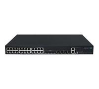HPE Networking Comware 5150L 24p 10M/100M/1G PoE+ 4p SFP 1G Combo 4p SFP+ 1G/10G 405W - Commutateur - C3 - Géré - 24 x 10/100/1000Base-T (PoE+) + 4 x 100/1000Base-X SFP + 4 x 1 Gigabit/10 Gigabit SFP+