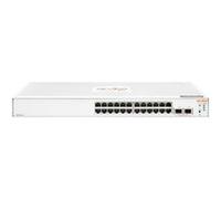 HPE Switch Aruba Instant On 1830 24G 2SFP– 24x10/100/1000 + 2x SFP Gigabit – Intelligent bureau/rack