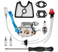 HPENP Carburateur 590460102 pour débroussailleuse Husq 125B 125BX 125BVX pour Zama C1Q-W37 Carb 545 08 18-11 581798001 545081811 545112101 avec filtre à air et kit de conduite de carburant