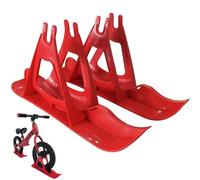 Hperu 1 Paire de traîneaux de vélo Neige, vélo d'équilibre d'hiver, traîneau à Neige pour Enfants, Planche Ski Luge Scooter pour l'hiver en Plein air, se transforme en Ski -