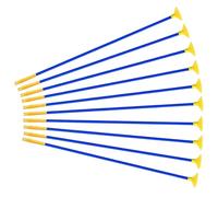 Hperu 10 pcs de ventoute flèches Jouet Arc et flèches, Arc en Plastique de 16, 5 Pouces Ensemble pour Les Enfants Adultes pratiquer Le Jouet