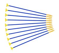 Hperu 10 pcs de ventoute flèches Jouet Arc et flèches, Arc Plastique de 18, 5 Pouces Ensemble pour Les Enfants Adultes pratiquer Le Jouet