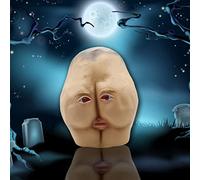 Hperu 1pc Masque d'Halloween adulte drôle, masque de style assumeur complet en latex avec des petits pains, un accessoire de fête d'horreur danse, un accessoire style cul, doux
