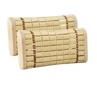 Hperu 2 pièces 13, 4x6, 3 Oreiller de Sauna en Bambou Respirant, Coussin de tête Portable et rafraîchissant pour hammam Spa Bureau à Domicile, résistant à l'humidité et Confortable