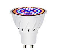 Hperu 60 LED poussent l'ampoule, Gu10 croissance des plantes lampe horticole à spectre complet 220 V d'intérieur pour plantes d'intérieur jardin succulent