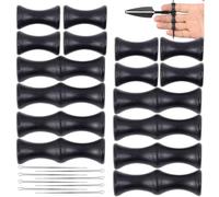 Hperu 8 Set Bow String Savers de Doigt, archerie Reconcarve Bow Shot Shot Guard Gardée Soft String Roller Silicone pour la Chasse à l'arc à l'arc