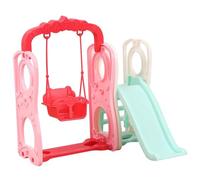 Hperu Accessoires de Maison de poupée, 2 pièces/Ensemble balançoire poupée avec Toboggan-Accessoires Maison Miniatures réalistes pour Les Enfants Qui Jouent-balançoire