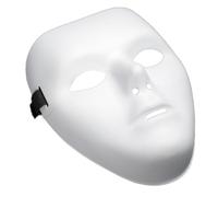 Hperu Accessoires de masque, masque de mascarade blanc intégral - Masques unis à peindre pour cosplay, fête, carnaval, théâtre, costume d'Halloween et décoration artisanale