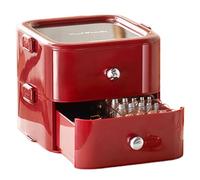 Hperu Appuyez sur Le Stockage des Ongles 2 tiroirs de Niveau Visible Appuyez sur Organisateur de l'ongle avec Panneau d'affichage Amovible et Organisateur Maquillage Bande pour Commode 6, 3x6, 3 pouc