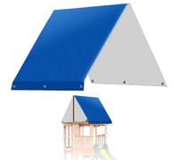 Hperu Auvent de Remplacement pour Ensemble de Jeu, auvent d'aire Jeu en Tissu Oxford 52 x 90 Pouces, bâche Remplacement pour balançoire imperméable, résistante au Soleil et à la poussière, couve