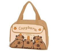 Hperu Boîte à déjeuner Capybara, sac à déjeuner isotherme étanche de capacité, boîte réutilisable pour femme, bureau, pique-nique, voyage, Capybara au design animal mignon