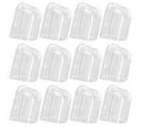 Hperu Capuchon de Couverture de Brosse à Dents |.Couvercle Brosse à Dents électrique réutilisable en Plastique Transparent, 12 pièces, tête électrique pour Un brossage sain, Stockage