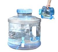 Hperu Carafe à Eau de Camping de 2 gallons avec Robinet, réservoir d'eau sans BPA avec poignée, Seau Rangement Transparent pour Sports Plein air, Camping, randonnée, Pique-Nique - Conteneur