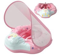 Hperu Charif de bébé Gonflable Extra Large avec canopée, Flotteur de baignade en Toute sécurité Non glissé avec Pompe