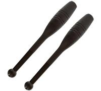 Hperu Clubs Indiens, 2pcs Indian Club 1 LB Imperpose macabell en Masse réutilisable Mace Peteted Club for Grip Strength Trainer, Masse en Plastique Robuste pour Gymnase, Fitness, Noir