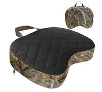 Hperu Coussin de siège d'extérieur, Coussin de siège Camping Portable imperméable avec poignée et Mousqueton, en éponge Amovible avec Fermeture éclair pour Stade pêche, ca