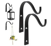Hperu Crochets de Suspension de Plantes en métal, 2 pièces, Support Mural 3.2 pour Suspendre des jardinières, des lanternes, mangeoires à Oiseaux, Crochets Suspension Plantes pour Mur