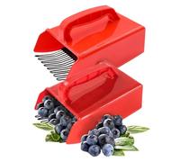 Hperu Cueilleur de myrtilles Ergonomique avec Peigne en métal, récolteuse de Fruits capacité qualité Alimentaire pour cueilleurs Baies vergers 2 pièces