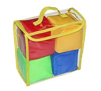 Hperu Dés en Mousse Souple, Ensemble de 4 Cubes de Jeu, Cubes d'apprentissage et d'enseignement Poche pour Enfants, dés Souples