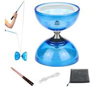 Hperu Diabolo yoyo Chinois 5 roulements avec bâtons Guide String Guide Filet Sac pour Enfants Adultes astuces de Fitness
