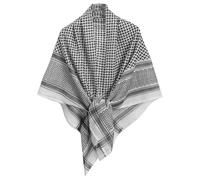 Hperu Écharpe palestinienne 55 pouces en coton respirant résistant au soleil Keffiyeh Shemagh écharpe tête cou visage enveloppement pour hommes femmes désert hommes bandeaux
