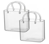 Hperu Ensemble de 2 sacs à main en verre pour boissons, verres à Cocktail uniques fabriqués la main avec pailles, jolis verres pour jus de thé glacé, décoration Bar domicile