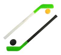 Hperu Ensemble de Hockey pour Enfants 28, 4 Pouces bâton de Hockey pour Enfants Facile à saisir avec 2 balles entraînement Jeu Amusant pour garçons Filles débutants passionnés - Ensemble