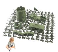 Hperu Ensemble de Soldats Jouets, 100 pièces/Ensemble, Jouets de Soldats Anciens, Figurines d'action pour Hommes l'armée avec modèle scène pour fête d'anniversaire pour garçons