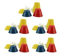 Hperu Ensemble de Tees de Golf d'hiver avec 4 hauteurs différentes, Tee Golf en Caoutchouc pour Tapis, conçu pour Les Jours glacials (5 Ensembles Inclus) - Tees en Caoutchouc