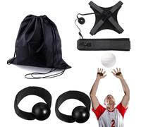 Hperu Ensemble d'équipement d'entraînement de Volley-Ball pour la Pratique en Solo, Comprenant Un entraîneur de Service passeur pour la Pratique du dopage - Équipement 'entraînement Volley-Ball