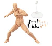 Hperu Gestes de Figurine d'action, Mannequin de Dessin léger avec Support et Accessoires, modèle Dessin pour Artistes, Croquis, Peinture, Homme