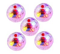 Hperu Ghost Light Up Cat Balls 5 pcs Cat Ball Motion Ghost Light Up Balles de Chat LED Mouvement activé Ball Cat Motion Light Up Cat Dog Interactive Toys