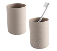 Hperu Gobelets de salle de bain en plastique incassable 300Ml, gobelets à boissons réutilisables, sûrs et légers, pour la maison et la cuisine, 2 pièces