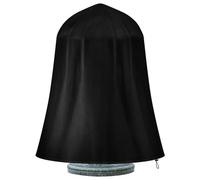 Hperu Housse de Fontaine étanche 36x42 Pouces, Tissu Oxford 210D avec Cordon de Serrage, Protection UV pour Statues extérieures, Housse Bain d'oiseaux argentée