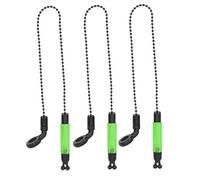 Hperu Indicateur de Morsure Carpe Chains de pêche alarmes Bobines Hanglers Alerter Tackle Green 3pcs Alarme de pêche