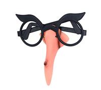 Hperu Lunettes de sorcières Halloween Suit à Nez Verres sans lentilles avec Une Longue sorcière de sorcière Nez Costume Accessoires pour Halloween Masquerade Cosplay 1 Set Halloween Costumes