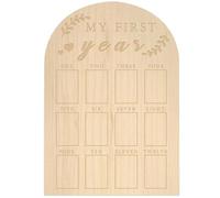Hperu Ma carte photo de première année en bois de 12 mois