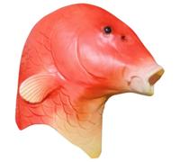 Hperu Masque de poisson en latex réaliste, costume de poisson adulte drôle pour les fêtes cosplay déguisement Halloween
