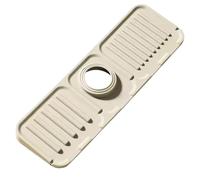 Hperu Mat de Robinet de Gardien d'évier pour lavabo Cuisine, Garde d'éclaboussure en Silicone Pliable 13X4 avec Drainage en Pente, Protecteur Robinet à séchage Rapide pour Cuisine et Salle Bain