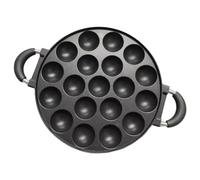 Hperu Mini crêpière antiadhésive avec 19 moules, poêle à œufs avec poignée anti-brûlure pour cuisinières à gaz, induction électrique en céramique