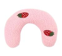 Hperu Oreiller pour Animal de Compagnie Doux et Moelleux pour Chat - Demi-Beignet en Forme de U - Lavable pour Petit Chien avec Motif brodé Mignon pour Dormir - Style 2 - Cou pour Animal Compagnie