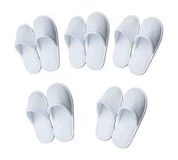 Hperu Pantoufles pour invités d'hôtel, pantoufles de spa en coton blanc, voyage jetable pour hommes et femmes