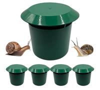 Hperu Piège à escargots écologique 5 pièces, Outil de Capture d'escargots en Plastique réutilisable pour Le Jardin et la Ferme, Tueur de Protection pour Les Outils Jardin