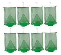 Hperu Piège à Mouches Ranch 8 pièces, piège à Mouches Suspendu Mailles Fines pour l'extérieur, Cage Pliable et réutilisable pour écurie de Chevaux, Ferme, Jardin