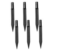 Hperu Piquets de Remplacement pour éclairage de Chemin, 6 piquets lumière Solaire en Plastique 157mm, Piquet Sol pour éclairage d'allée Jardin, allée
