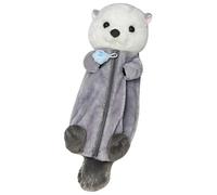 Hperu Pochette à Crayons Mignonne, Sac à Crayons en Peluche de Loutre de mer Dessin animé, étui capacité, Porte-Stylo Mignon Fermeture éclair pour l'école, Le Bureau, la Maison, Les étudia