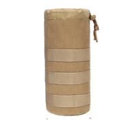 Hperu Pochette Molle, Sac à Manches pour Bouteille d'eau, Pochette Molle, Porte-Bouteille de Camping pour Sac à Dos, randonnée, Cyclisme, Marron