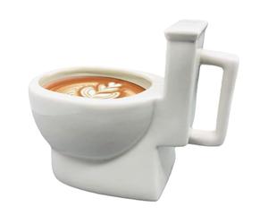 Hperu Poop Mug, toilette Mug Ceramic 12oz Poop Mug Novelet Top top tasse de café Casse de boisson avec caca caché à l'intérieur du bâillon pour farce avril