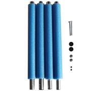 Hperu Poteaux de Trampoline avec Manchon en Mousse, poteaux de Remplacement Trampoline 6 Pieds 4 Sections, pièces Rechange Anti-Collision, pour Mise à Niveau sécurité extérieure